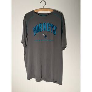 Charlotte Hornets NBA Basketball Performance T Shirt 3XL Gray Teal Mens